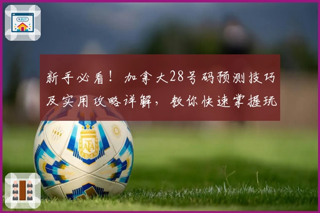 新手必看!加拿大28号码预测技巧及实用攻略详解,教你快速掌握玩法秘诀